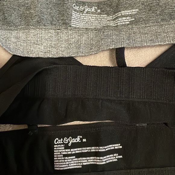 Cat & Jack Girl’s 2 Piece Balconettes Gray & Black Size Medium NWOT - Picture 3 of 3